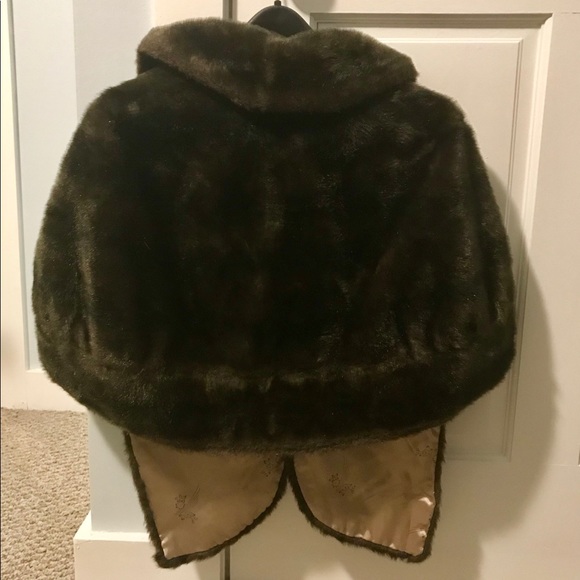Vintage Real Mink Fur Cape/Stole - Picture 3 of 5